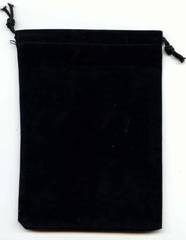 Chessex Velour Dice Bag Large Black 5